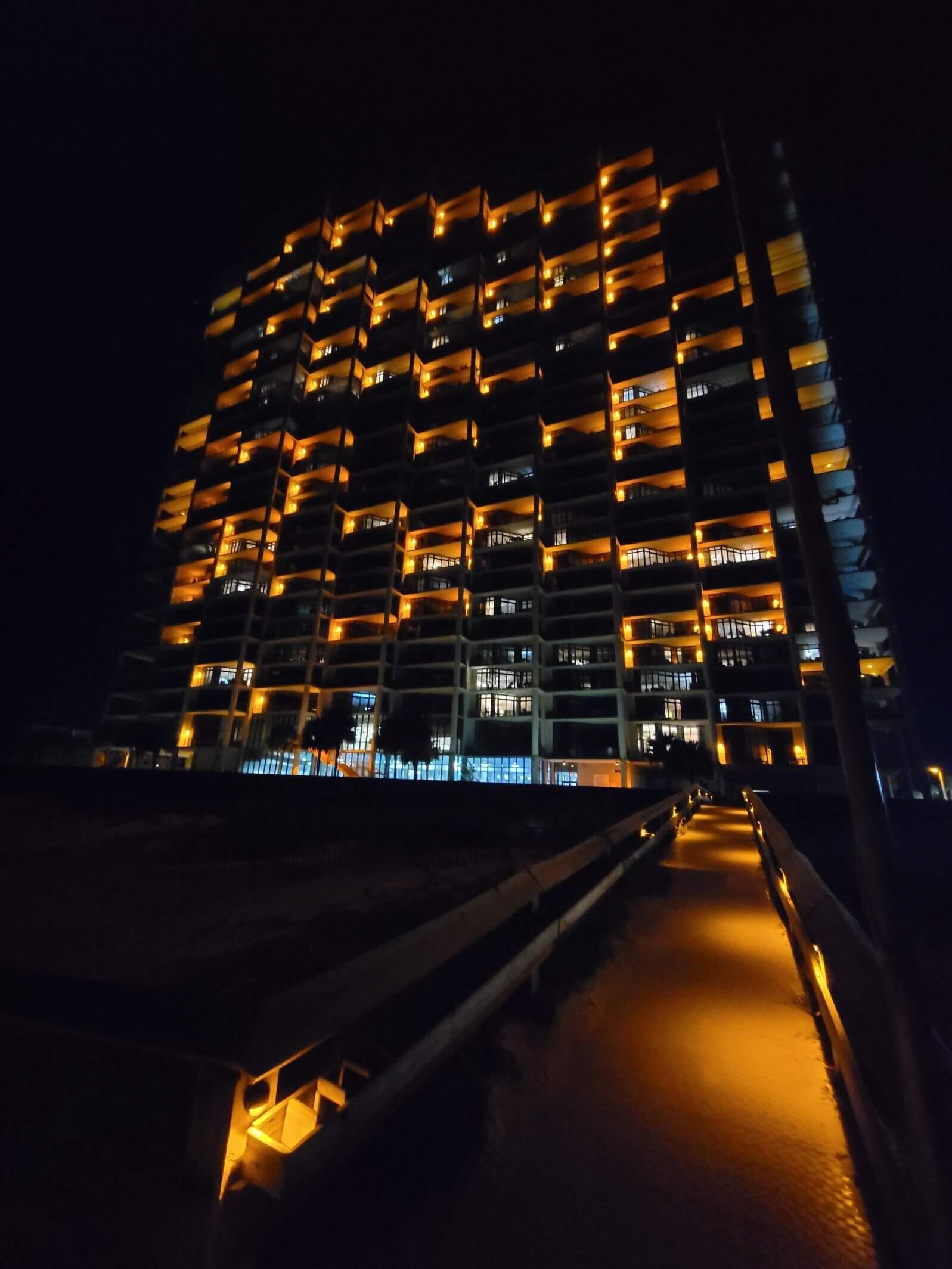 Condo on Beach using sea turtle lighting